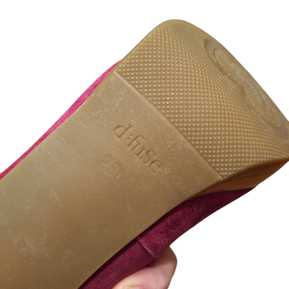 D:Fuse Scandinavian Heels Slip on Heeled Oxford FUCHSHIA & Black size 250 or 9 - Picture 5 of 8